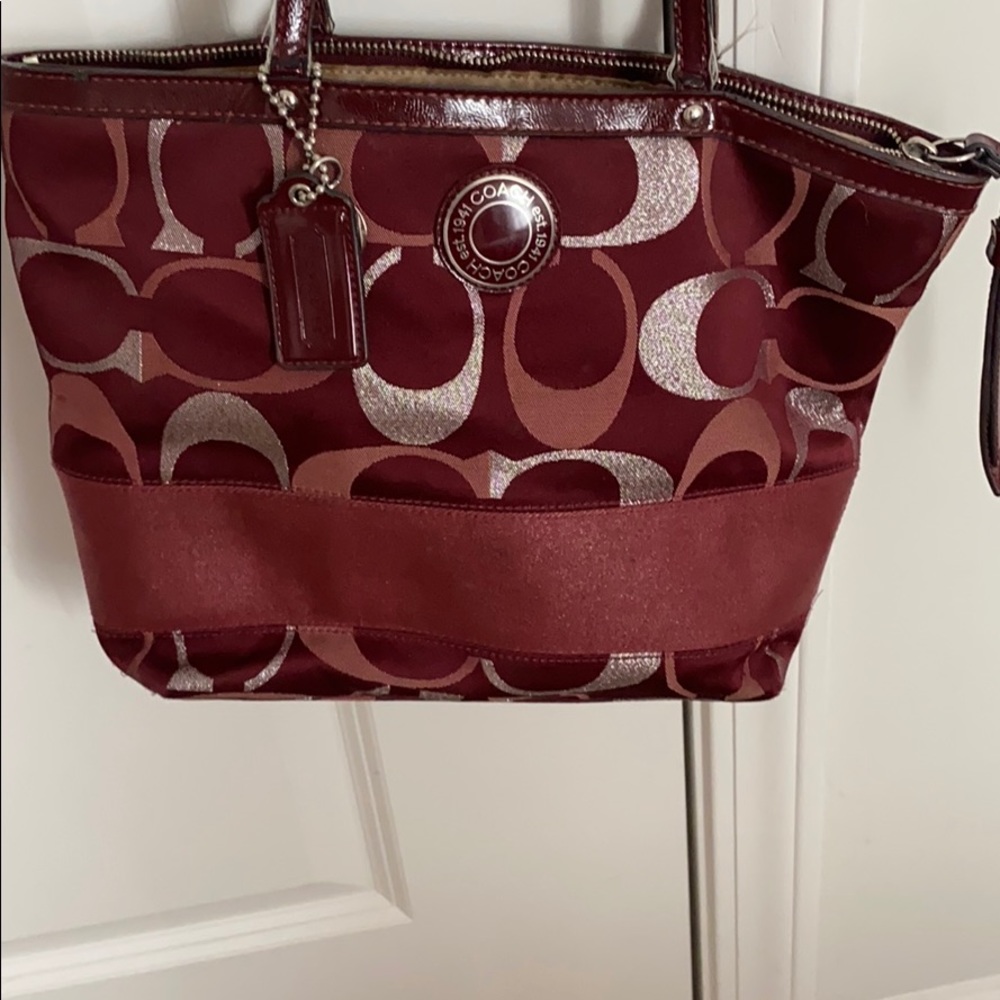 Authentic coach handbag and wallet
